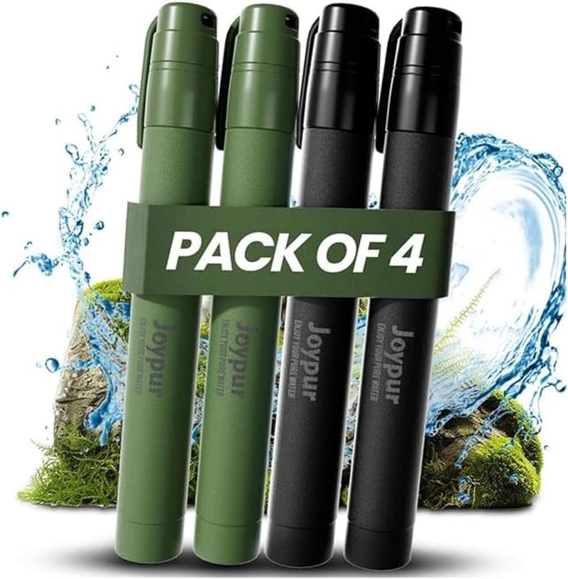 joypur Portable Water Filter Straw Survival, Essential Camping & Hiking Gear, Water Purification Straw for Travel, Biking and Emergency Preparedness - Image 1